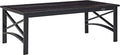 Crosley Furniture Kaplan Weather Resistant Metal Outdoor Coffee Table for Patio, Deck, Porch, Oiled Bronze