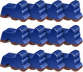 Kigeli 12 Pcs Resin Pot Feet for Outdoor Planters 3 Inch Long 1.5 Inch Tall Flower Handmade Elevator Plant Feet Frost Proof Lifter for 14-20 in Pot(Royal Blue)
