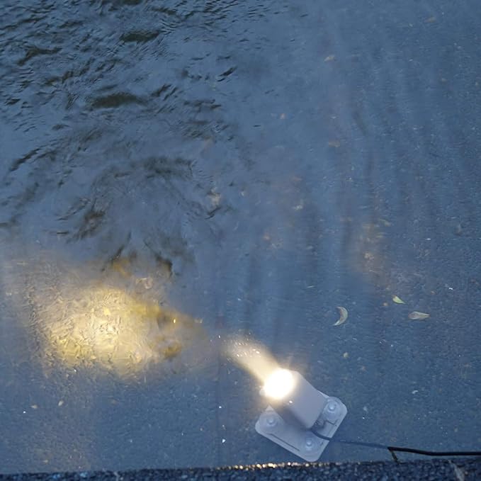 AquaHEX 60X Solar Underwater Submersible Spotlight, Pond Pool Fountain Water Feature Outdoor Garden Landscape, Waterproof Dusk to Dawn, Warm White LED