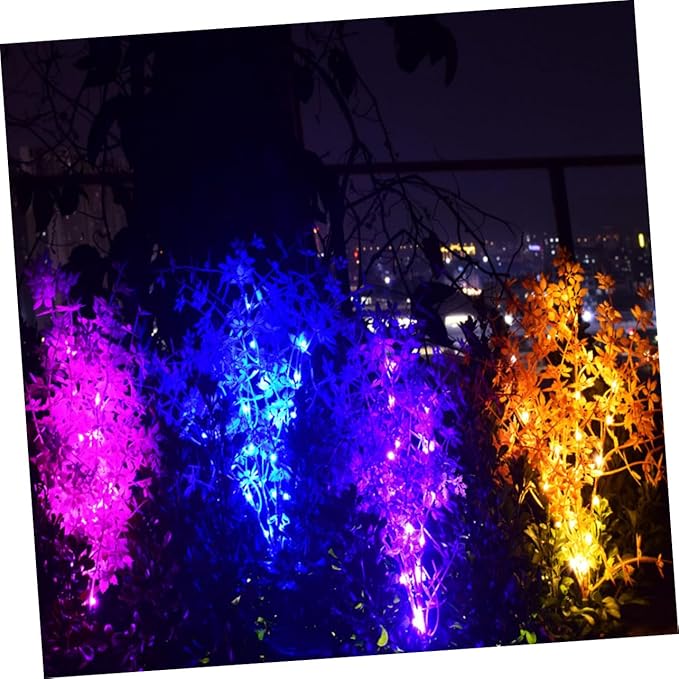 balacoo Led Solar Garden Light Plant Shaped Outdoor Lamp Ornament for Lawn Decoration Durable and Weatherproof Pink Rose Design for Garden Pathway