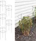 MTB Supply 5 Pack 36" x 18" Peony Double Ring Plant Support,Plant Support Stakes for Tomatoes Peony Lily Rose Plant Support Rings Peony Cages for Outdoor Plants Flowers Vegetables