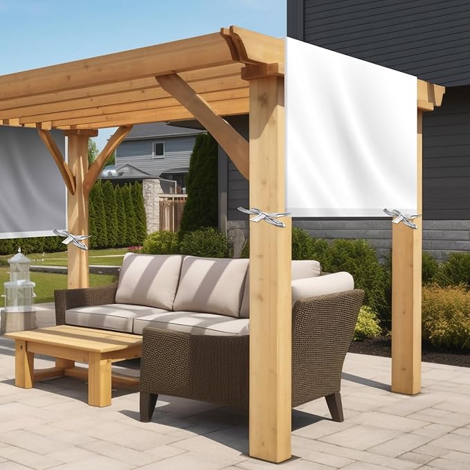 Universal Pergola Replacement Canopy Outdoor Canopy Shade Cover Waterproof Shade Top Cover for Outdoor Patio Porch Backyard(12 x 9 ft,Beige)