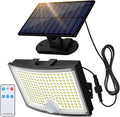 Adiding Solar Outdoor Lights, 2800LM LED Flood Lights with 16.4 Ft Cable, Remote Control Solar Motion Sensor Lights with 3 Modes, Solar Powered Security Lights for Outside Patio, Yard, Garage, 1 Pack