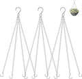 garini 3 Pack, 23 Inch Hanging Baskets Chain, Hanging Chains with Hooks Flower Pot Chain Replacement Plant Hangers for Planters, Bird Feeders and Lanterns(Silver)…
