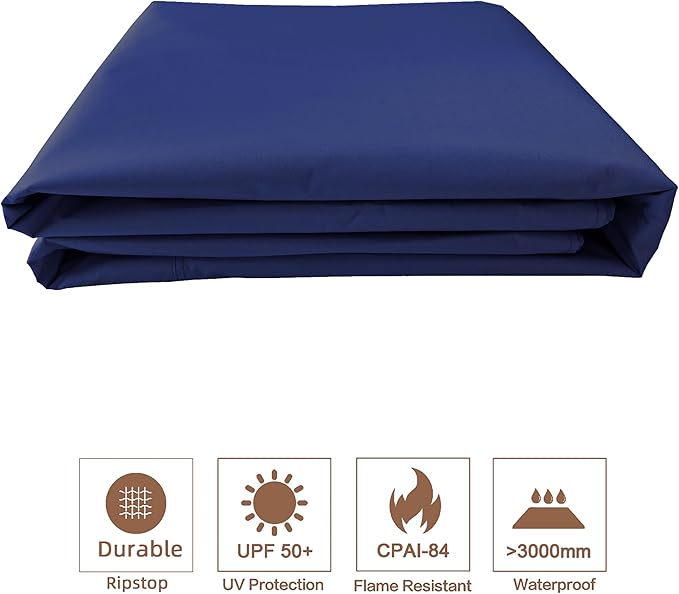 SCOCANOPY Replacement Gazebo Canopy for 10 x 12 Regency II Patio Gazebo Model L-GZ798PST,A101004104,A101004105,(Navy Blue)