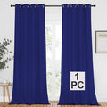 NICETOWN Blackout Window Curtain Panel - Home Fashion Thermal Insulated Room Darkening Drapery for Bedroom & Living Room, 52W x 95L, 1 Panel, Dark Blue