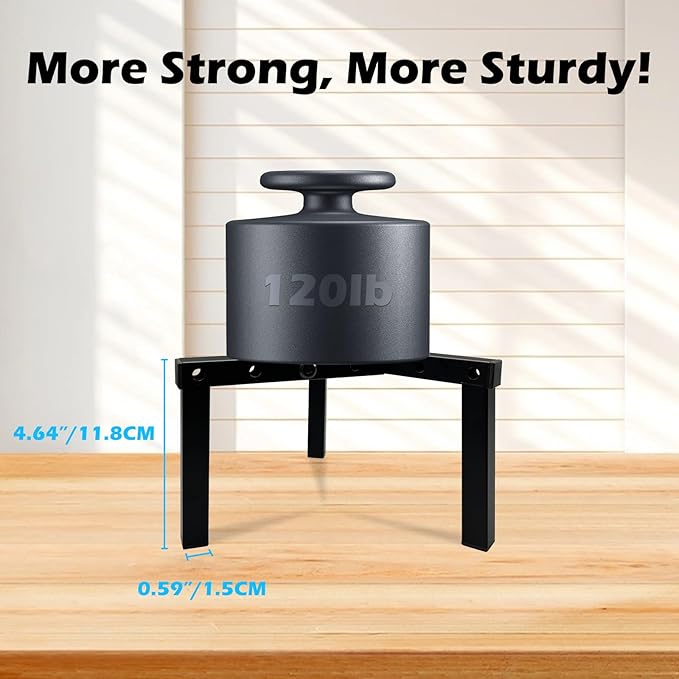 4 Pcs Three Legs Adjustable Metal Plant Stand for 5"-10" Plant Pot – Indoor & Outdoor (Black, 4 Pack)