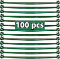 100Pcs Stake Arms for Tomato Cage, 11.8 inch Tomato Stake Connectors, Expandable Support Trellis Connectors for 11mm Stakes for Garden Climbing Plants Vegetables