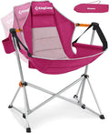 KingCamp Hammock Camping Chair, Swinging Portable Folding Camp Chairs for Adults Max 400lbs Heavy Duty Foldable Oversized Rocker with Aluminum Alloy Frame Cup Holder for Outdoor Beach Patio Sport