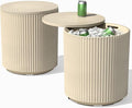 Veradek Outdoor Cooler Side Table - 2 in 1 - Designed for use as Outdoor Side Table, Patio Decor and Ice Chest