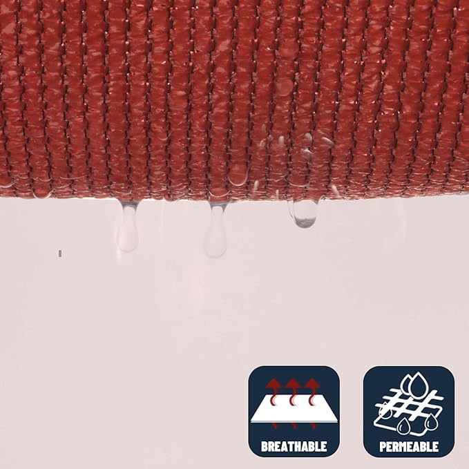 SUNNY GUARD Custom Size 19'x24'x30.6' Triangle Terra Red UV Block Sunshade for Backyard Yard Deck Patio Garden Outdoor Activities and Facility(Customized)