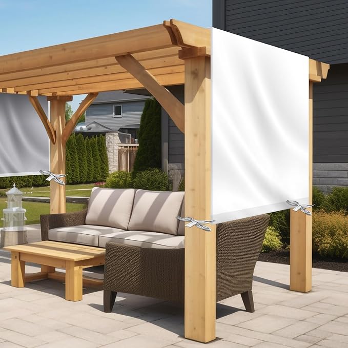 Universal Pergola Replacement Canopy Outdoor Canopy Shade Cover Waterproof Shade Top Cover for Outdoor Patio Porch Backyard(16 x 8 ft,Beige)
