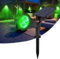 T-SUN Solar Spotlight LED Outdoor Wall Light, IP65 Waterproof, Auto-on at Night/Auto-Off by Day, 180°Angle Adjustable for Tree, Patio, Yard, Garden, Driveway, Stairs, Pool Area (Green)