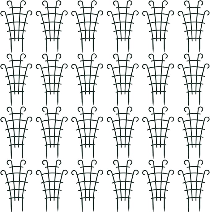 ZEAYEA 24 Pack Trellis for Potted Plants, Plastic Small Trellis for Pot, Mini Climbing Trellis Flower Pots Support for Potted Climbing Plants Vines