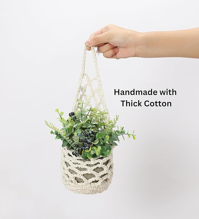 3 Packs Hanging Planters for Indoor Plants up to 4 in., Wall Plant Holder | Plant Hanger Indoor, Wall Planters for Indoor Plants, Hanging Plant (3PK, for 4 inch Pot)