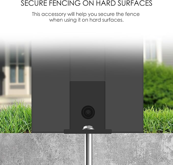 Kozyard 50" W x 48" H Privacy Screens Fence Panel Specifically for Hard Surfaces, Aluminum Post, Air Conditioner Fence Panels, Pool Equipment Enclosure, Trash Can Screens Fence, with Base. 3 Panels