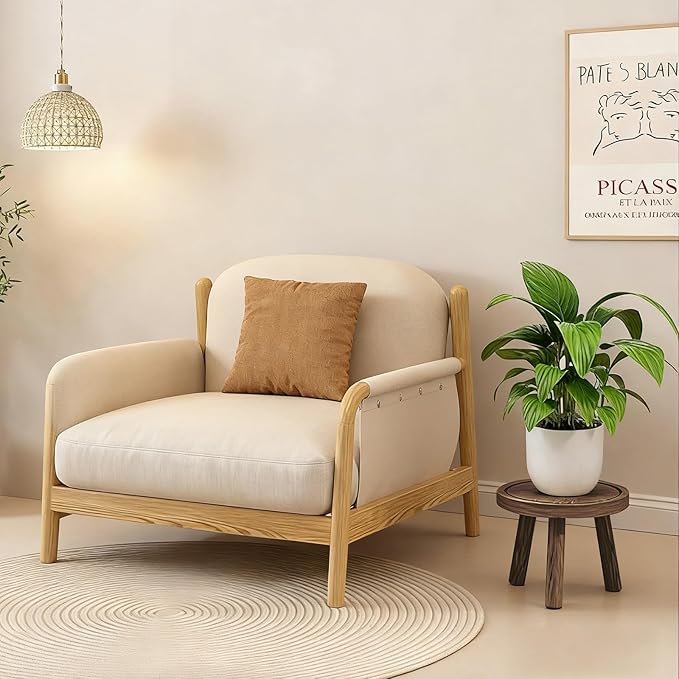 3 Pack Plant Stand Indoor Outdoor Mid-Century Modern Plant Stool Wooden Plant Pot Holder Home Decor for Gardening Living Room,Balcony,Office (Heavy Burnt Color, 3 Pack)