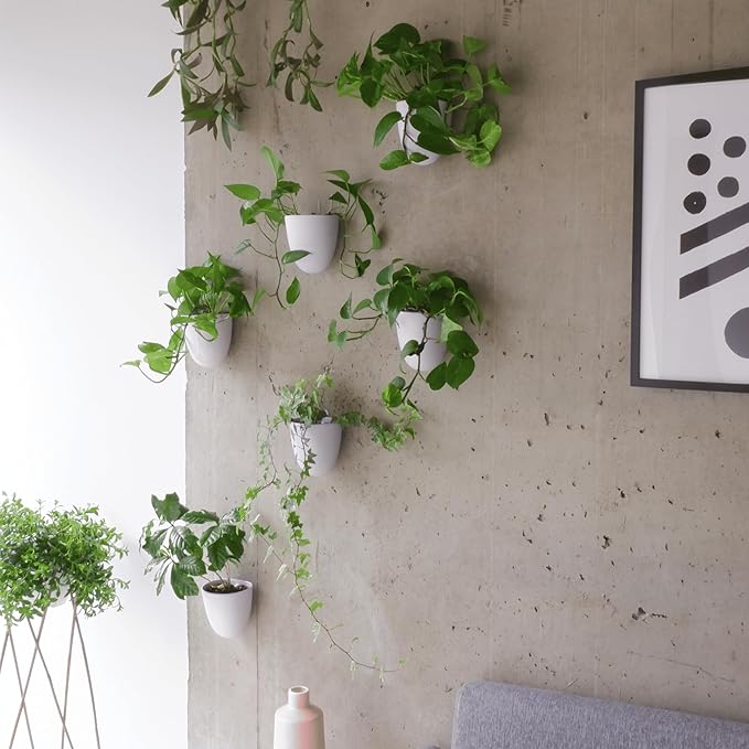 Make Good PlantPod Luxe Self-Watering Wall Planters (Set of 3) - Easy to Water and Install - Lightweight - Design Your Own Vertical Garden - Wall Planters for Indoor Plants