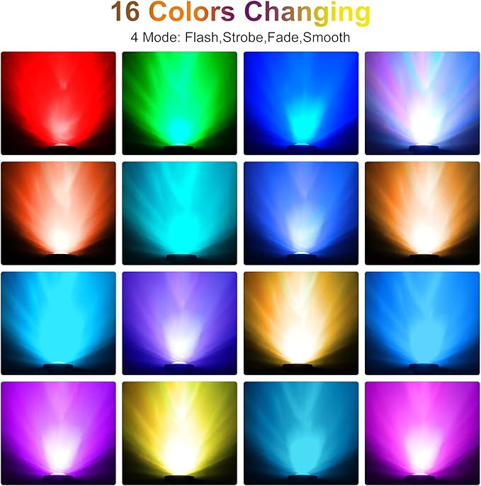 RGB Pond Lights with Timer, Super Bright LED Underwater Submersible Colorful Landscape Spotlights, Remote Control IP68 Waterproof Fountain Lights for Fish Aquarium Tank Garden Yard (Set of 5)