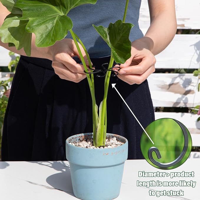 Monstera Plant Stem Support Set - 2.75x2.75 inches 5 Durable Fishbone Design Stabilizers for Indoor Climbing Plants - Perfect Leaf Holders & Gifts for Plant Lovers