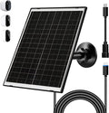 Zivif Solar Panel Charger for Arlo Essential 2K (2nd Gen), Essential XL & Spotlight Cameras – USB-C & Micro USB, IP66 Waterproof, 360° Adjustable Mount, 7.2ft Cable