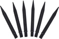 Aliotech 6Pcs 8.25 Inch Reinforced Ground Spikes, Solar Lights Spikes, ABS Plastic Lights Replacement Stakes, Ideal for Solar Pathway Lights Garden Lights Torch Lights(Inside Diameter 0.83 Inches)