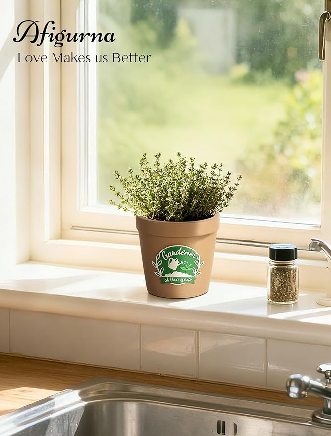 Gardening Gifts for Women: Hand-Painted 3D Art Cute Succulents Planter - Funny Garden Gifts for Plant Lovers Gardeners Mom Grandma - Cool Plant Pot Present for Christmas Birthday Mother's Day