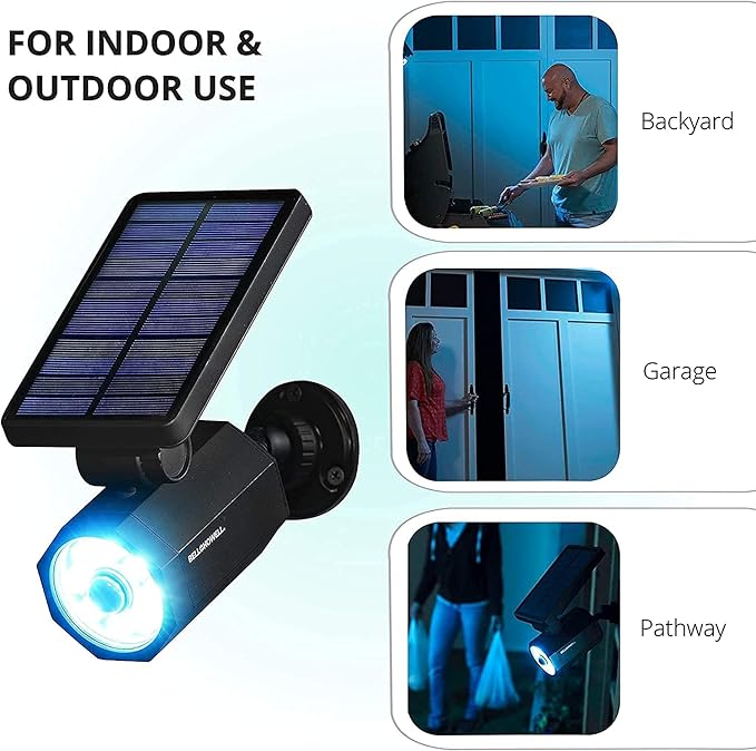 Bell+Howell Bionic Spotlight Deluxe Solar-Powered Spot Light 25 Feet Motion Sensor, Sun Panels, Waterproof Frost Resistant Patio, Yard and Outdoor Lighting As Seen On TV, Black…