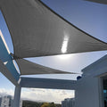 SUNNY GUARD Custom Size 18'x24'x30' Triangle Dark Grey UV Block Sunshade for Backyard Yard Deck Patio Garden Outdoor Activities and Facility(Customized)