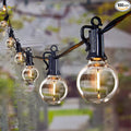 Brightown 209FT LED Outdoor String Lights - Patio Lights with 100 Shatterproof Clear Dimmable Edison Bulbs, Waterproof Connectable Hanging Light for Outside Backyard Porch Party Christmas Decoration