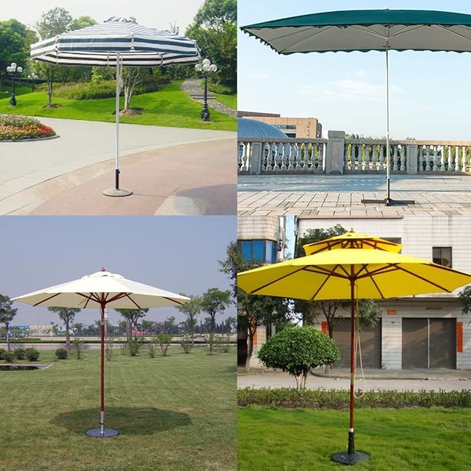 Patio Umbrella Parasol Base Stand Hole Ring Plug Cover Cap Insert with Adjust Knobs Suit for Dia 2 Inch Umbrella Pole Adapter