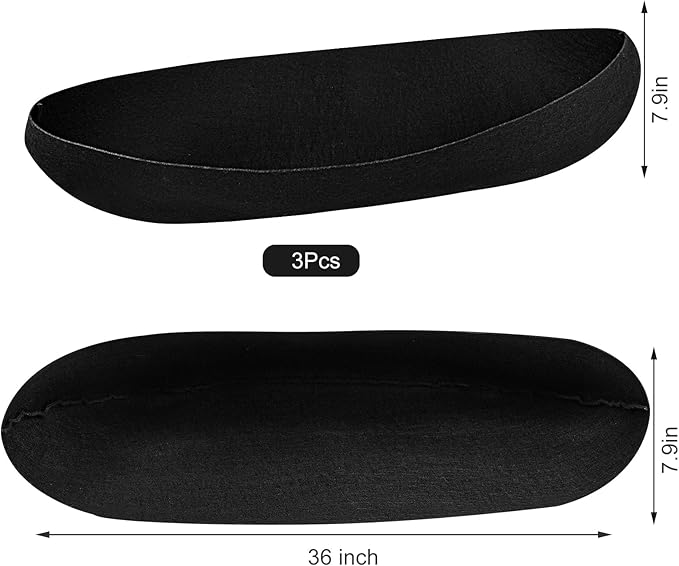 3PCS 36 Inch Planter Basket Liners Fabric Window Box Liners Felt Trough Planter Liner Replacement Black Flower Basket Liner Non-Woven Hanging Plant Liner for Planters Garden Fence - Avoid Bird Nesting