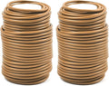 Decoroca Soft Plant Ties for Support - 65.6' Reusable Waterproof Plant Wire, Garden Twist, Office Organization and Decoration Binding（2pcs/Brown）