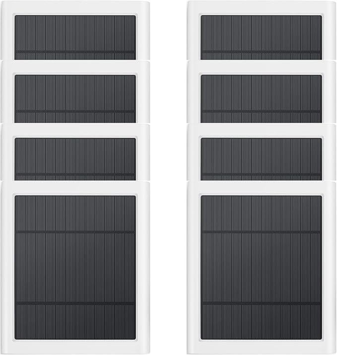 Solar Panel Outdoor for Ring (white-8pack)