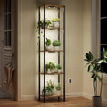 Bstrip Plant Stand Indoor with Grow Light, 66" Tall Indoor Plant Shelf, 5 Tier Flower Stand with Plant Light Full Spectrum, Metal Plant Holder with Light, lighted Plant Rack for Home, Corner, Patio