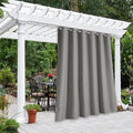 NICETOWN Room Darkning Bedroom Curtain W84 x L84, Stainless Steel Grommet Top Blackout Heavy Weight Window Treatment Thermal Insulated Sunlight Block Drape Panel for Pergola, Sand, 1 Piece