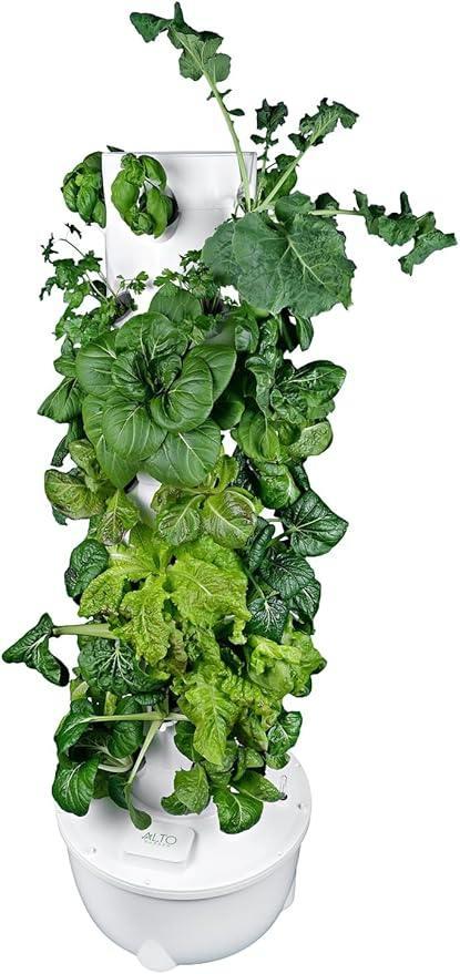 HX Aeroponic Tower | High Capacity Tower | Hydroponics Growing System Kit | Food Grade with 40 Net Pots (Without Lights)