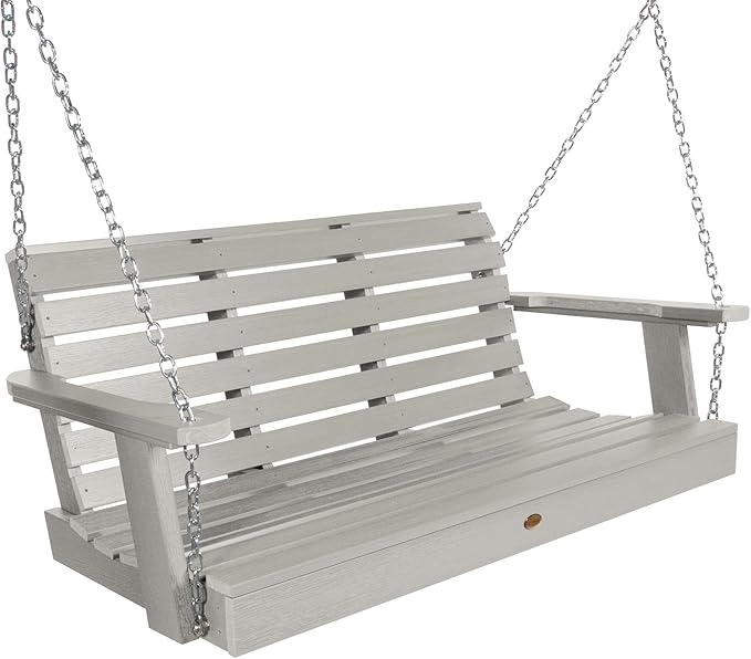Highwood Weatherly Porch Swing, 4 Feet, Harbor Gray