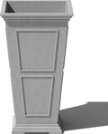 Veradek Fairmont Tall Plastic Planter - Large Outdoor Planter for Front Porch | Crack Resistant All-Weather Use | Classic Estate Design for Tall Plants, Flowers, Trees