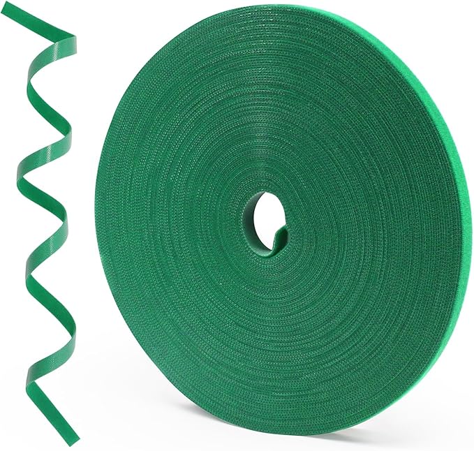 SumDirect Plant Tape 150 ft Plant Ties for Climbing Plants Garden Twist Ties Plants Adjustable Reusable Hook and Loop Tape for Plants, Flowers, Vines and Tree (150 ft x 1/2 in)