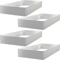 4 Pack Raised Beds for Gardening, Corrugated Galvanized Steel Raised Garden Bed, Outdoor Metal Above Ground Garden Bed for Vegetables and Flowers-4x2FT(Rectangular)