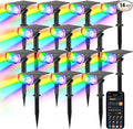 Linkind Smart Solar Spot Lights Outdoor SL5C, Solar Lights Outdoor Spotlight Cool/Warm White/Color Changing, APP/Voice Control IP67 Landscape Lighting for Yard, Garden, Pathway(14 Pack)
