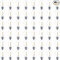 Meconard 48 Pack S14 LED String Light Bulbs, 1 Watt Shatterproof Replacement Bulbs for Patio Outdoor Sting Lights, E26 Medium Screw Base, Warm White 2200K, Non-Dimmable