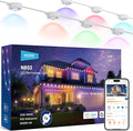 NEEWER 196ft Permanent Outdoor Lights for House Decor, Smart AI RGBCW Outside Eaves String Christmas Lighting with 120 LED Lights App Control 50+ Scenes IP65 Waterproof, Compatible with Alexa, NR02