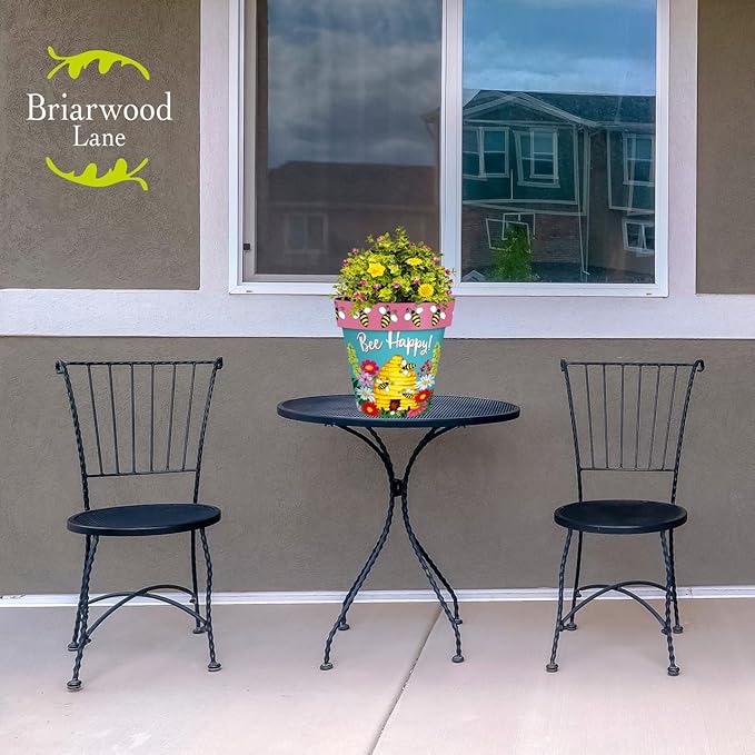 Briarwood Lane Bee Happy Beehive Medium Planter
