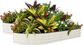Garvee 2 Pack Galvanized Raised Garden Beds - 8x4x1.5ft Planter Box for Vegetables, Flowers, Rust-Resistant Garden Box, Easy Assembly Raised Beds, Durable Planters for Outdoor Plants, Beige