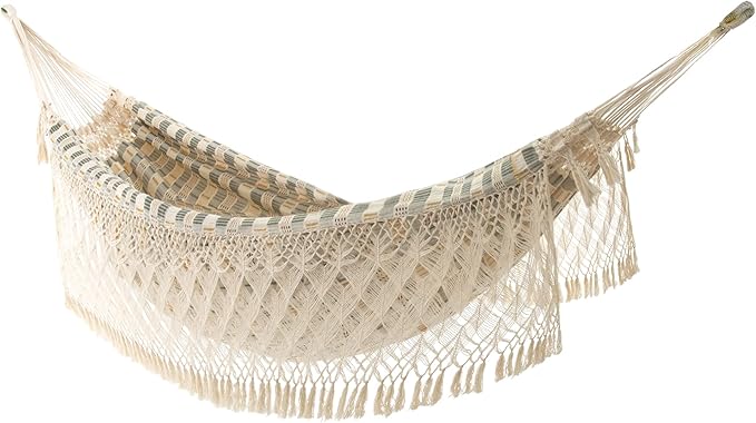 Vivere Authentic Brazilian Luxury Hammock - 450 lb Capacity (Honey Island)