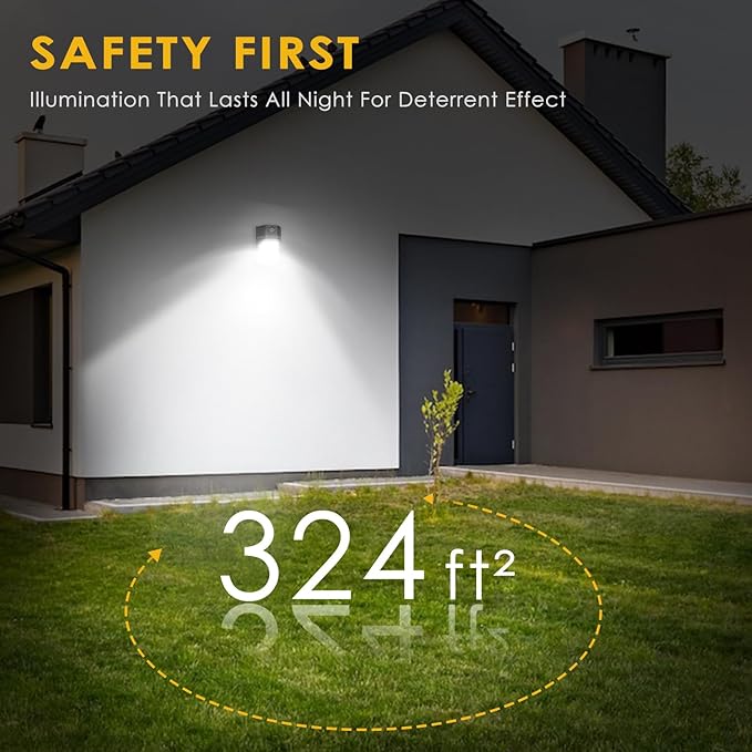 30W LED Wall Pack Light with Dusk to Dawn Sensor, 3600LM, 5000K Daylight, 120Vac Led Porch Lights, IP65 Waterproof Outdoor Security Lighting for Garage Warehouse Garden, ETL Certified, 6 Pack