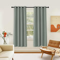 NICETOWN Room Darkening Curtain for Living Room - Energy Saving Thermal Insulated Grommet Room Darkening Curtain/Drape for Bedroom (1 Panel, 46 by 72, Sage Green)