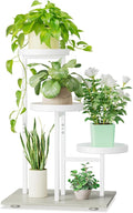 iDavosic.ly 3 Tier Plant Stand Indoor, Tiered Corner Flower Holder Shelf Outdoor, Metal Tall Orchid Display Rack for Patio Porch Garden Balcony Office Living Room, Space Saving, White